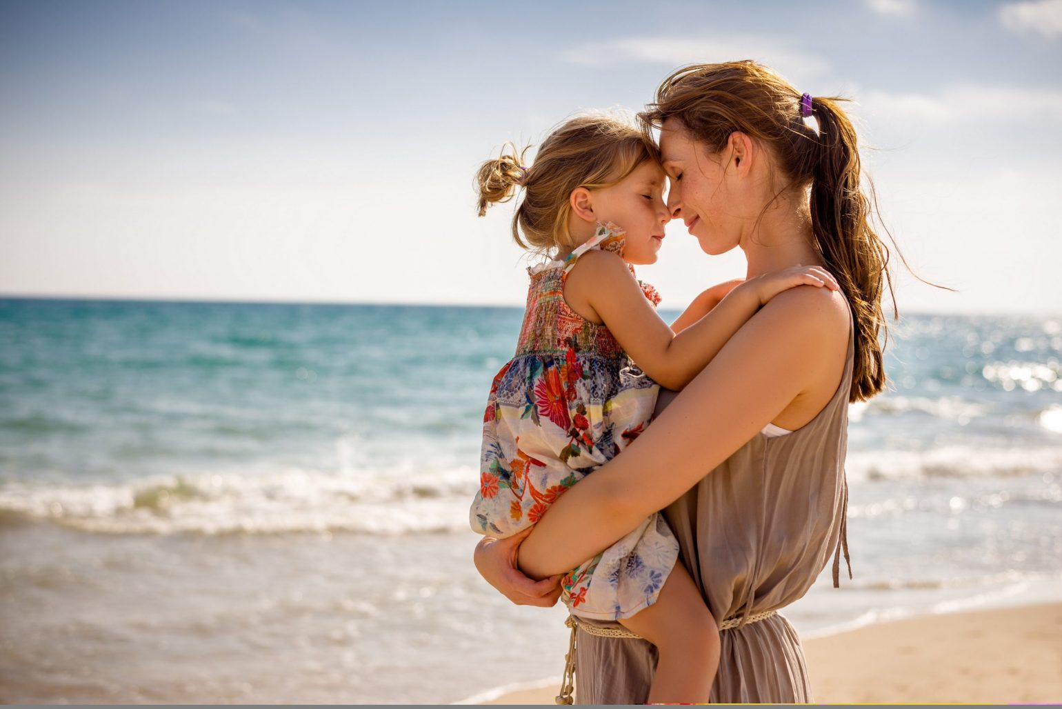 pride motherhood with girl